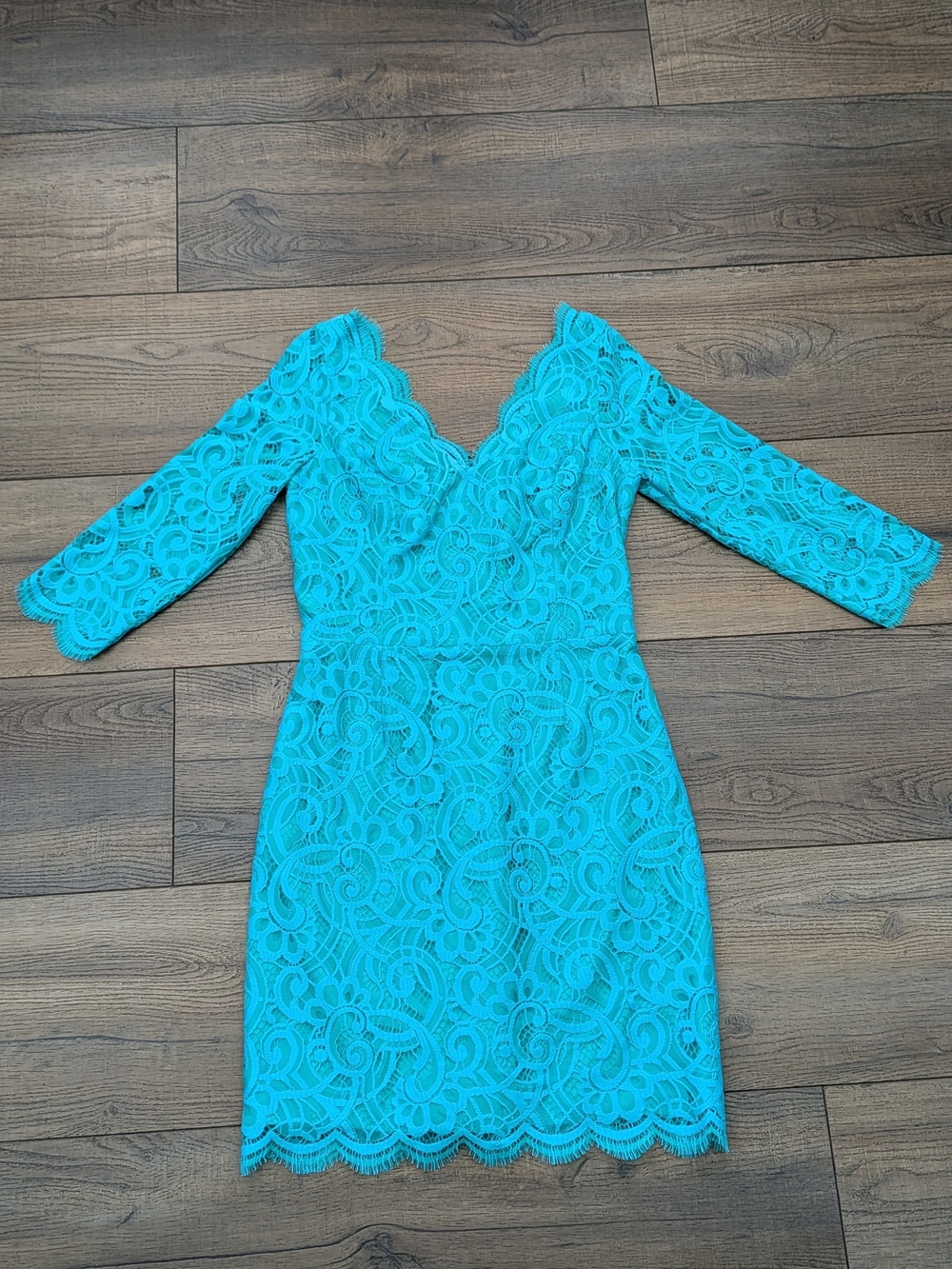 Lilly Pulitzer Lace 3/4 Sleeves Dress Sz 8
